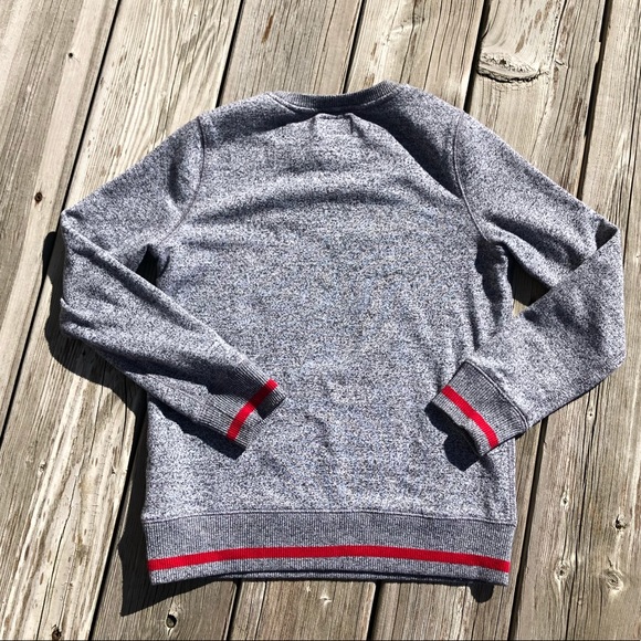 Roots Kids Buddy Crew Neck Sweatshirt Salt & Pepper sz. Lg. 9-10 - Picture 5 of 6